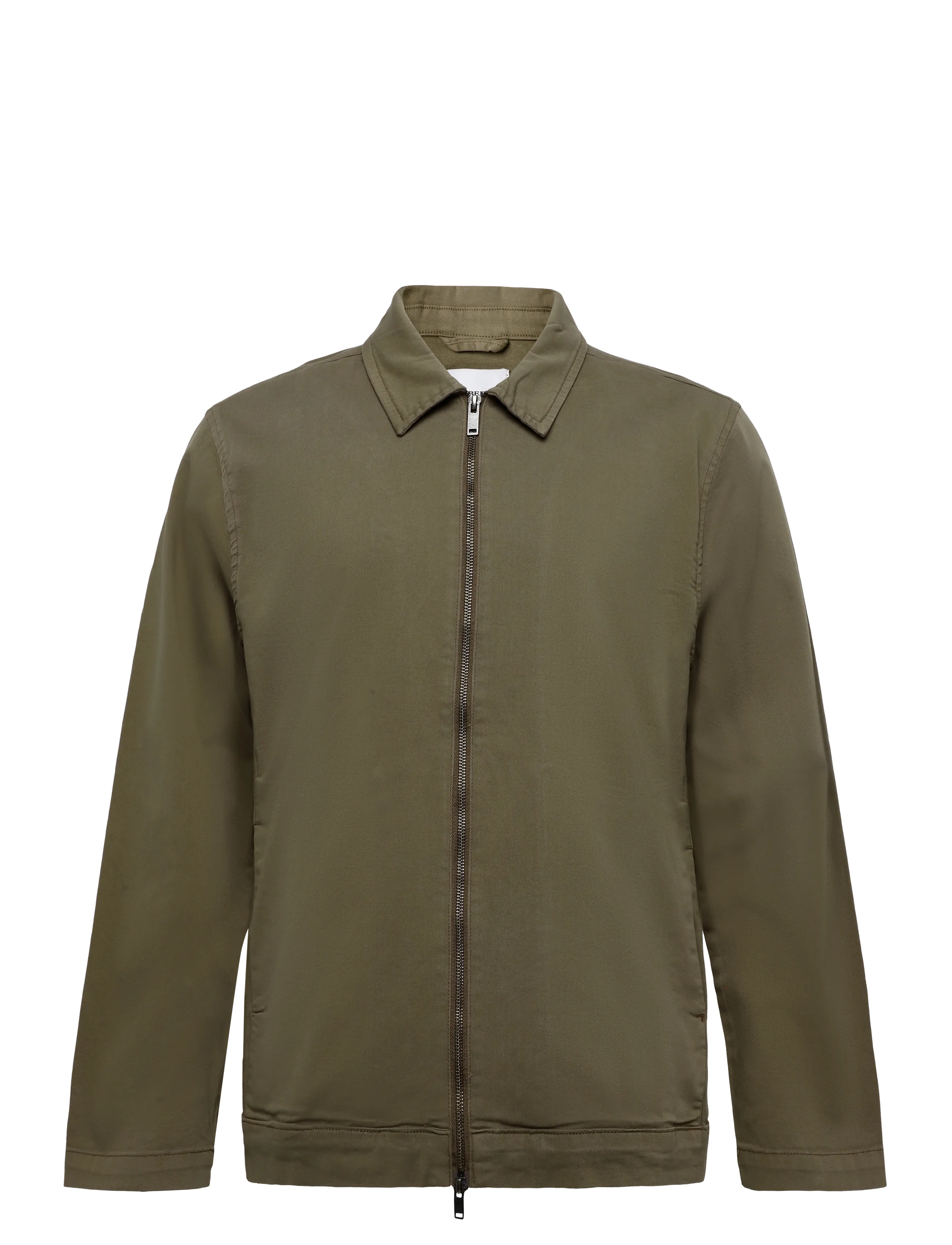 Lindbergh Superflex overshirt with zip - Lindbergh - BROWN / khaki/green