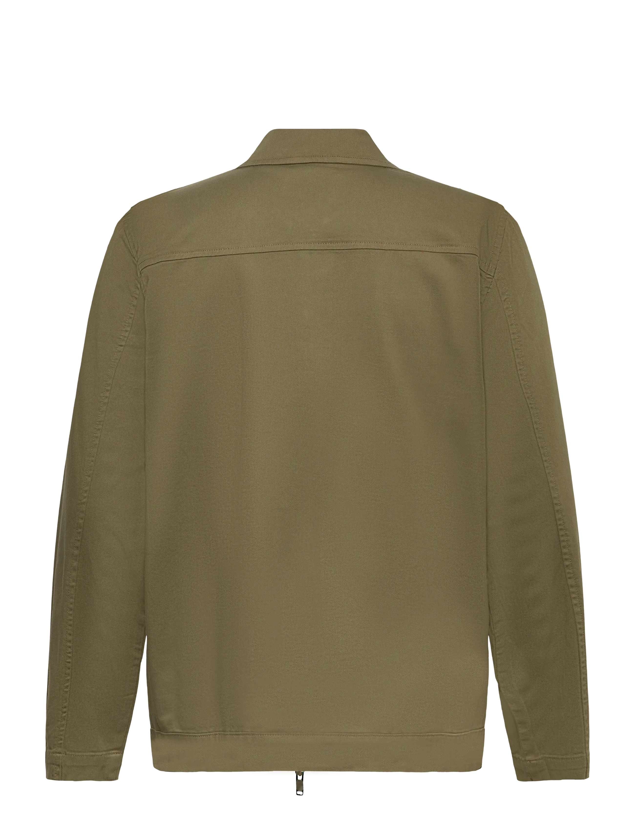 Lindbergh - Superflex overshirt with zip - tunna jackor - dk army - 2