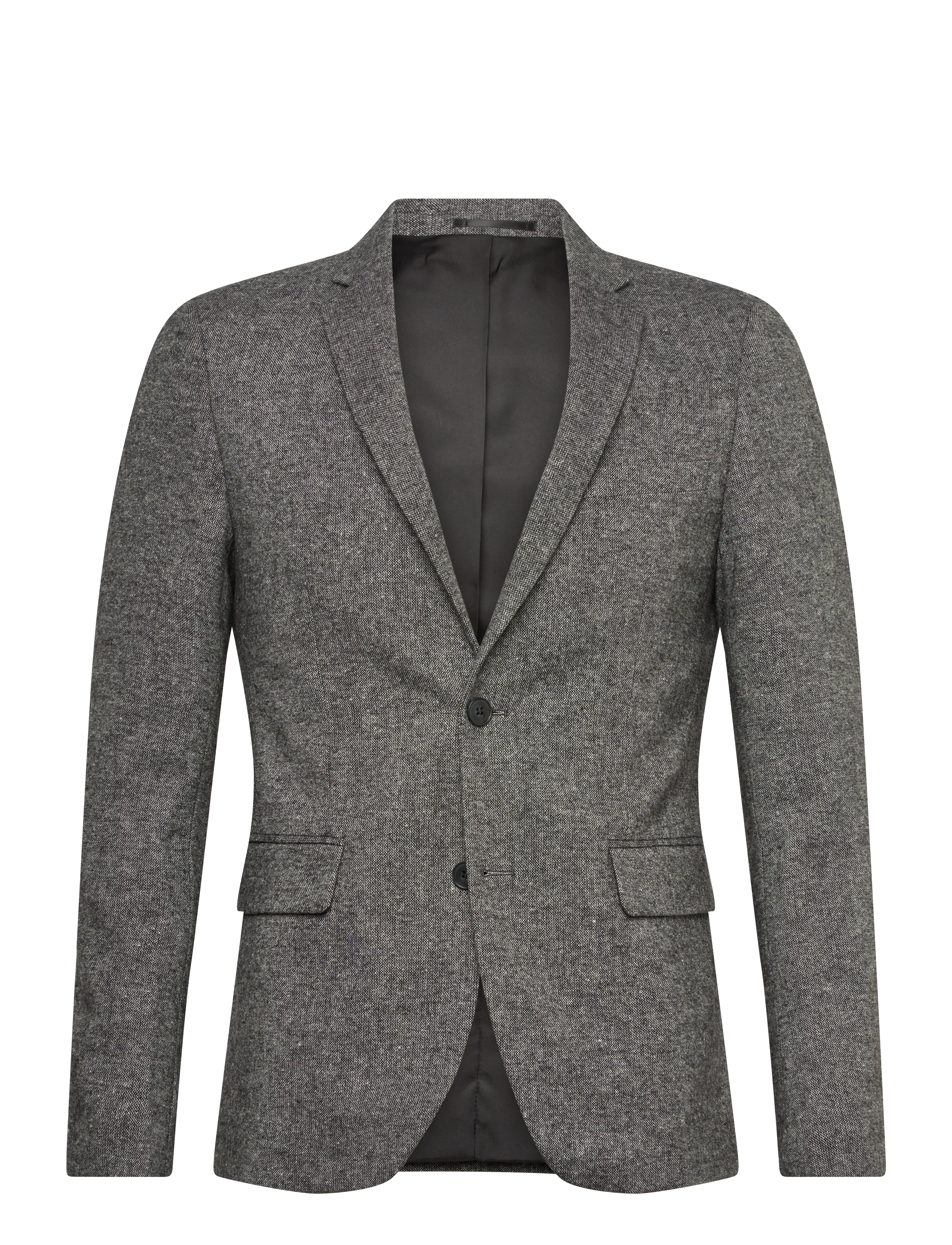 Lindbergh Salt And Pepper Blazer, Mænd, Salt og Peber Blazer, Grå, Str: 48