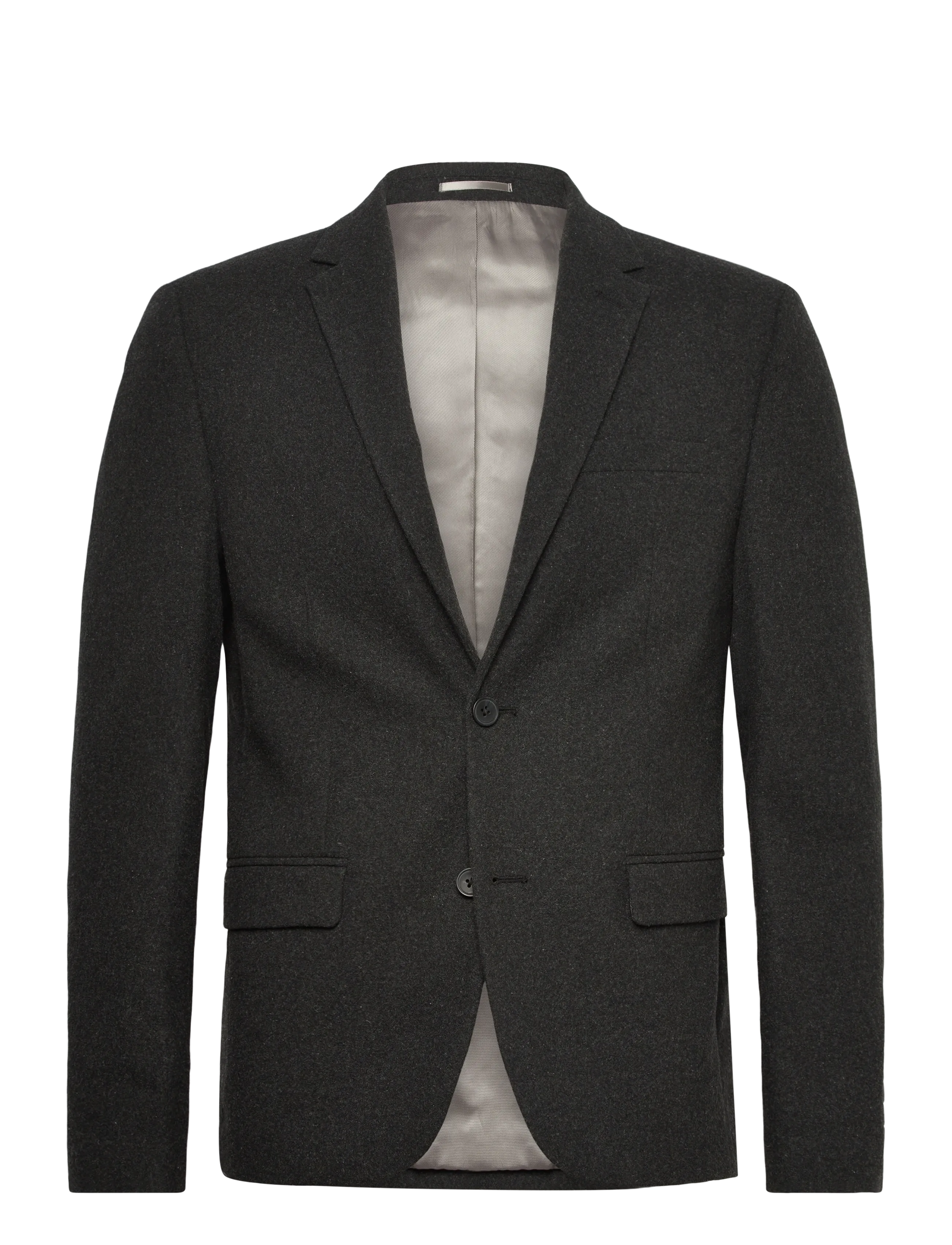 LINDBERGH Flannel Wolle Blend Blazer Grau - 46 - Herren