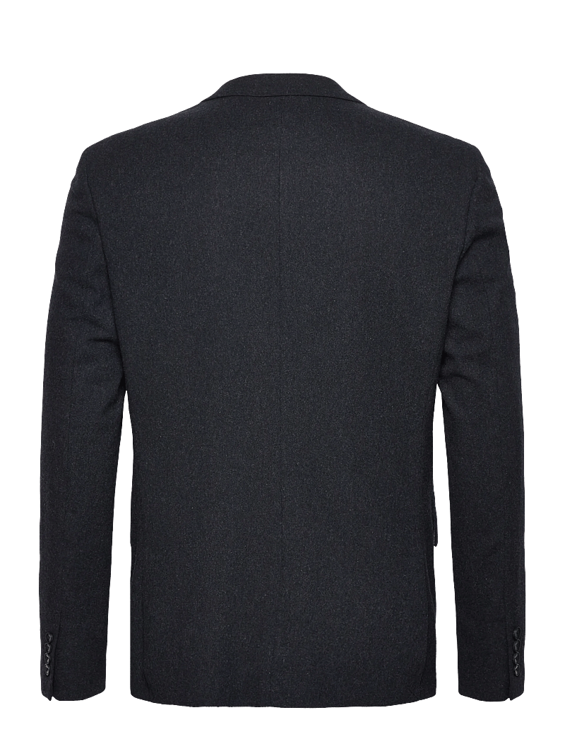 Lindbergh - Flannel wool blend blazer - enkelknäppta kavajer - dk blue mel - 1