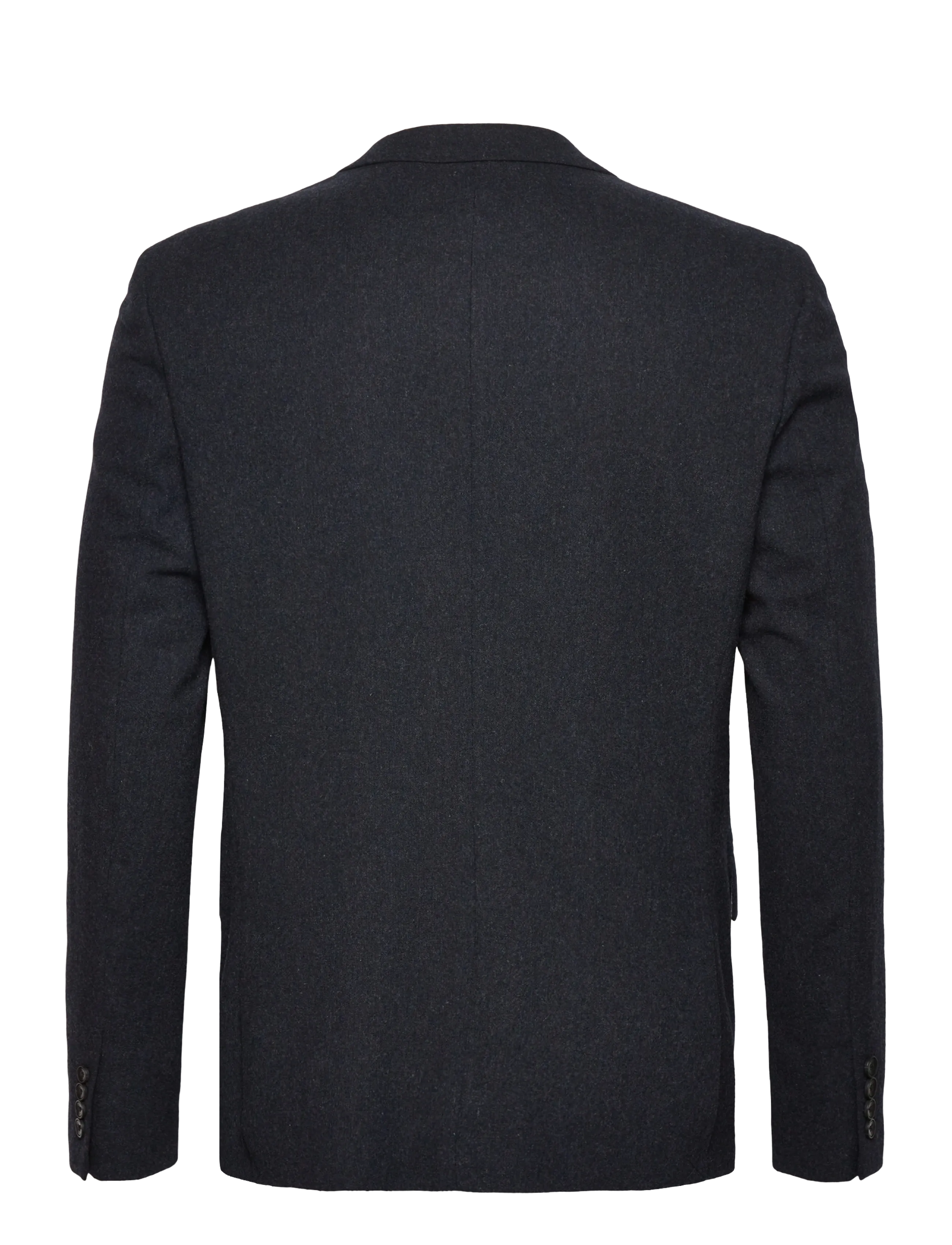 Lindbergh - Flannel wool blend blazer - einreiher - dk blue mel - 1