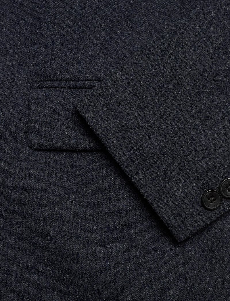 Lindbergh - Flannel wool blend blazer - enkelknäppta kavajer - dk blue mel - 3