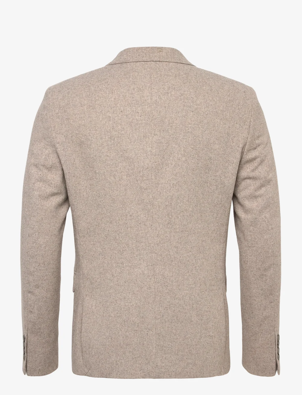 Lindbergh - Flannel wool blend blazer - Ühe rinnatisega pintsakud - dk sand mel - 1