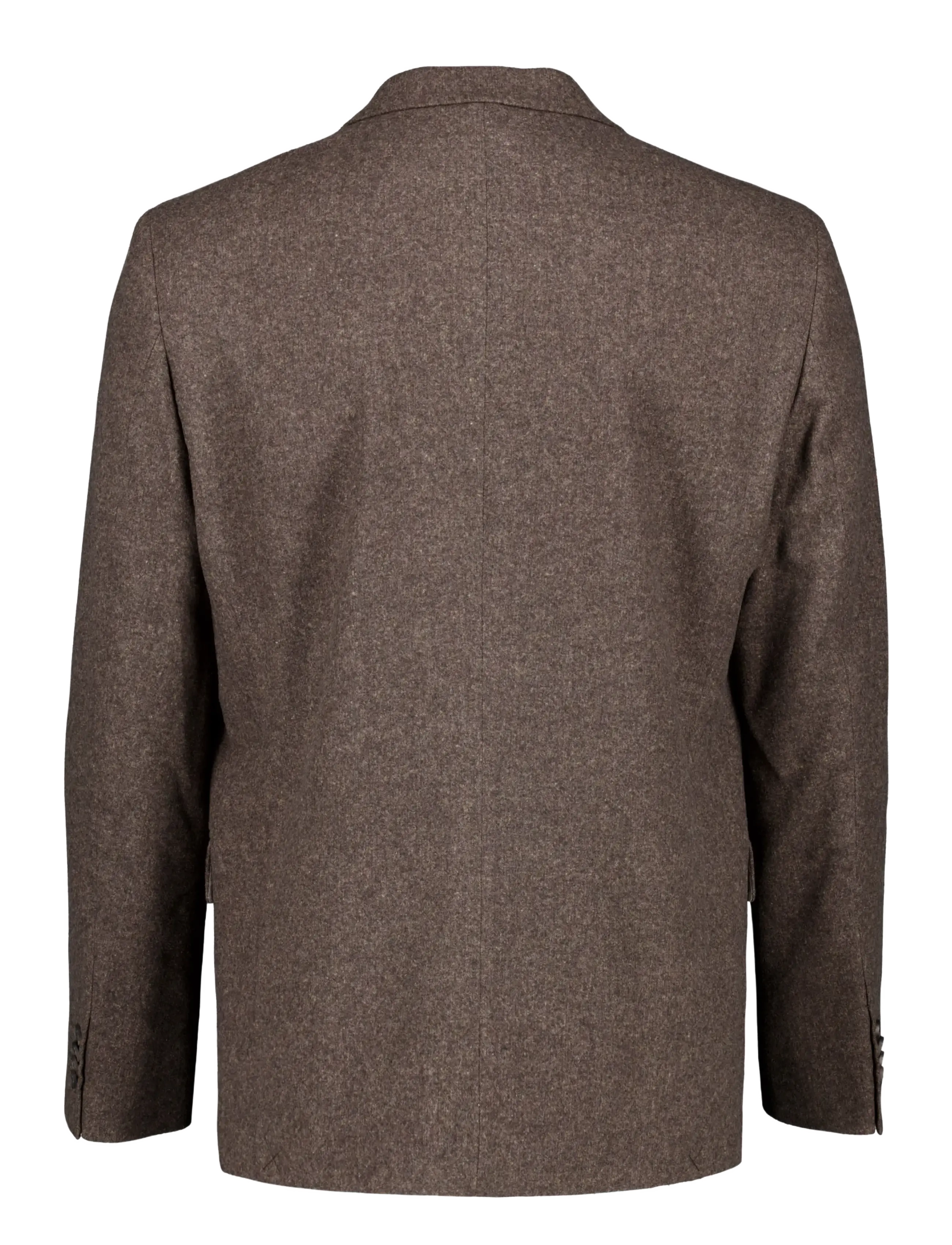 Lindbergh - Flannel wool blend blazer - enkelknäppta kavajer - brown mel - 1