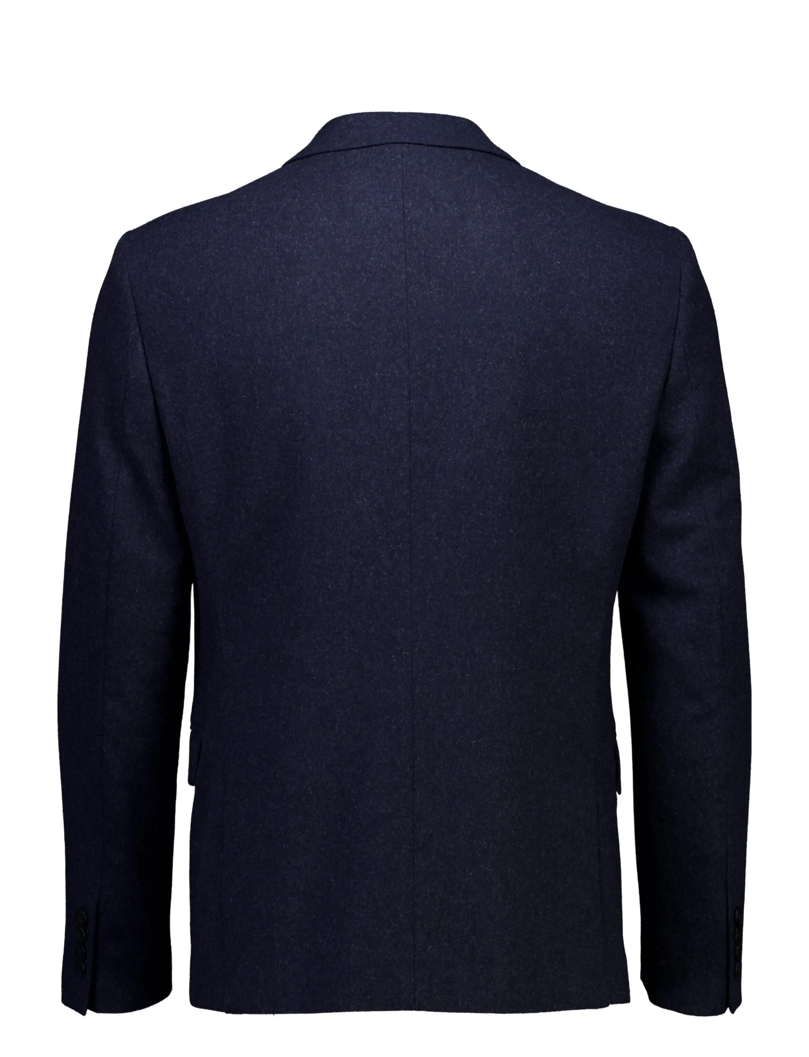 Lindbergh - Flannel wool blend blazer - dk blue mel - 1