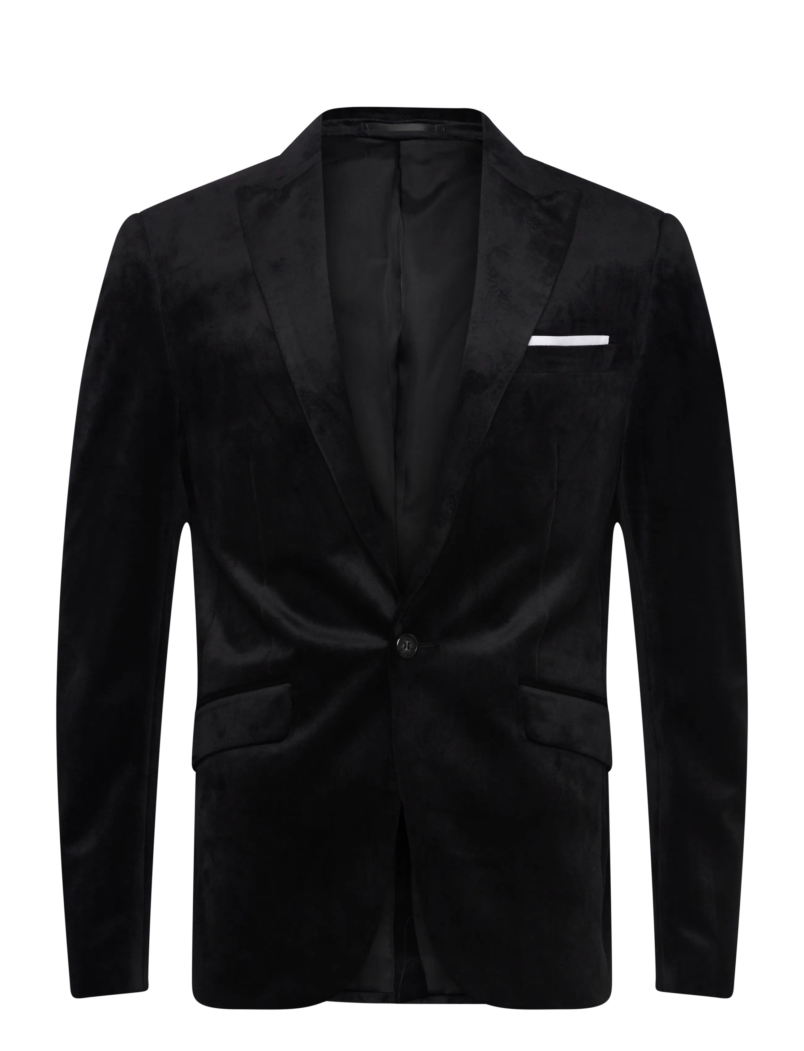 Lindbergh Velvet blazer - Lindbergh - BLACK / black