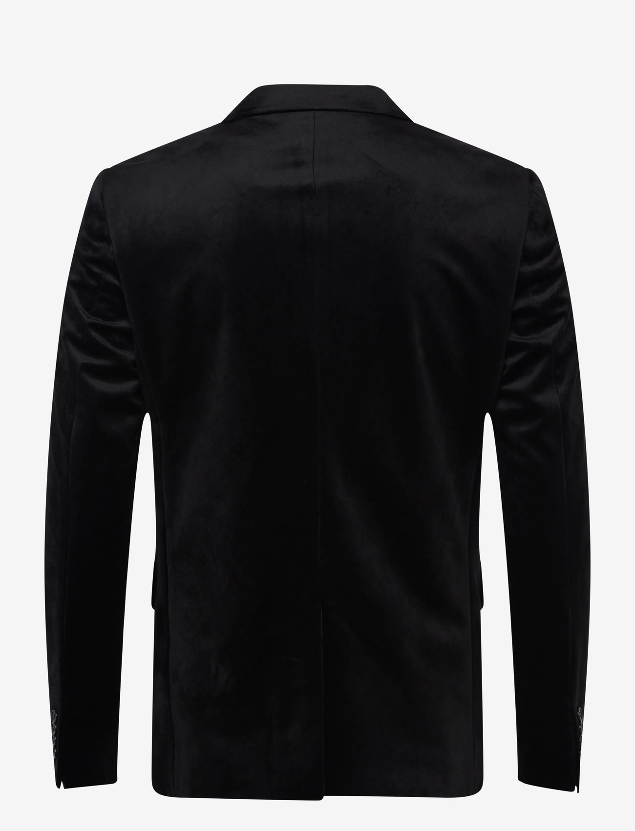Lindbergh - Velvet blazer - enkeltkneppede blazere - black - 1