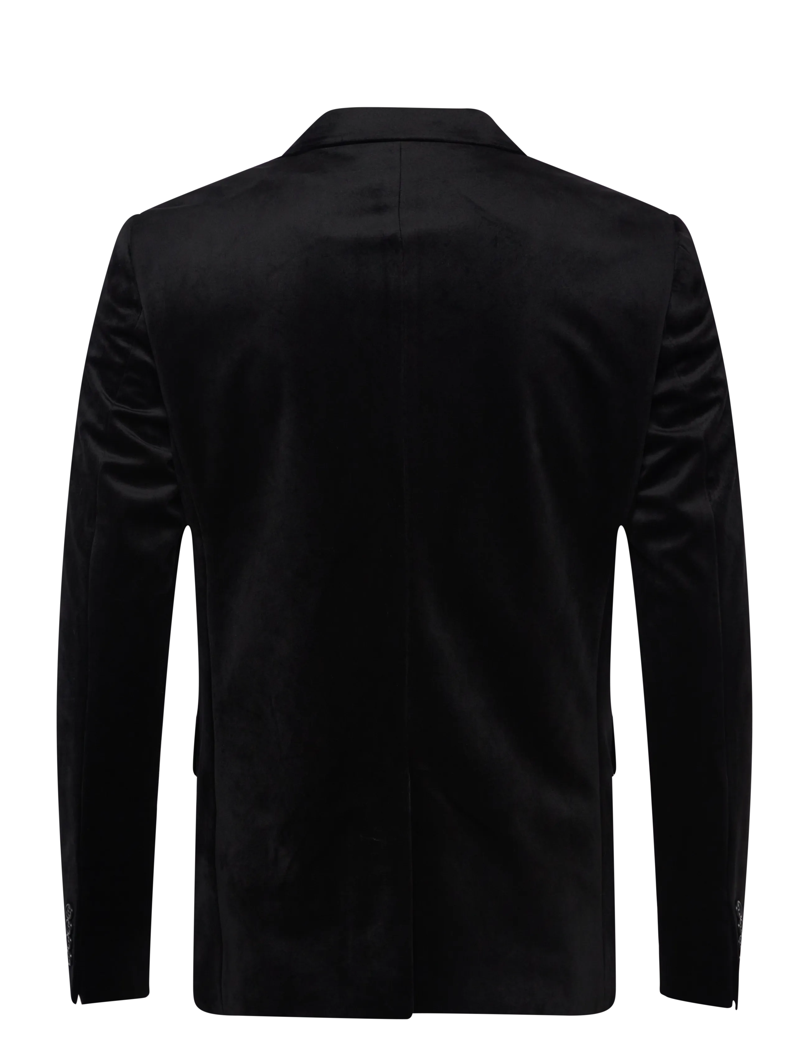 Lindbergh - Velvet blazer - enkelknäppta kavajer - black - 1