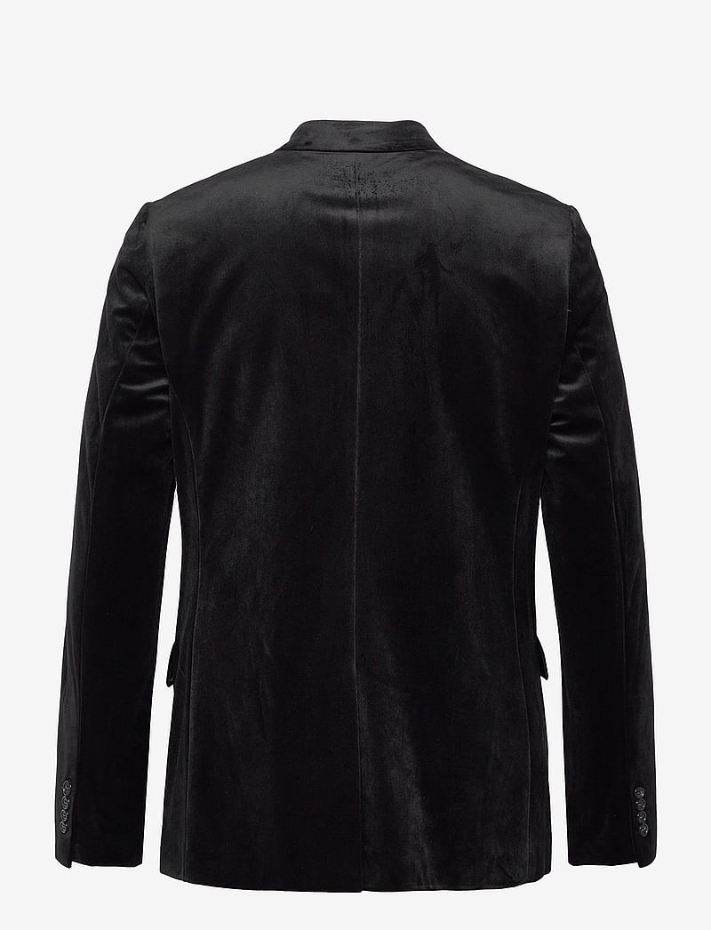Lindbergh - Velvet blazer - Ühe rinnatisega pintsakud - black - 2