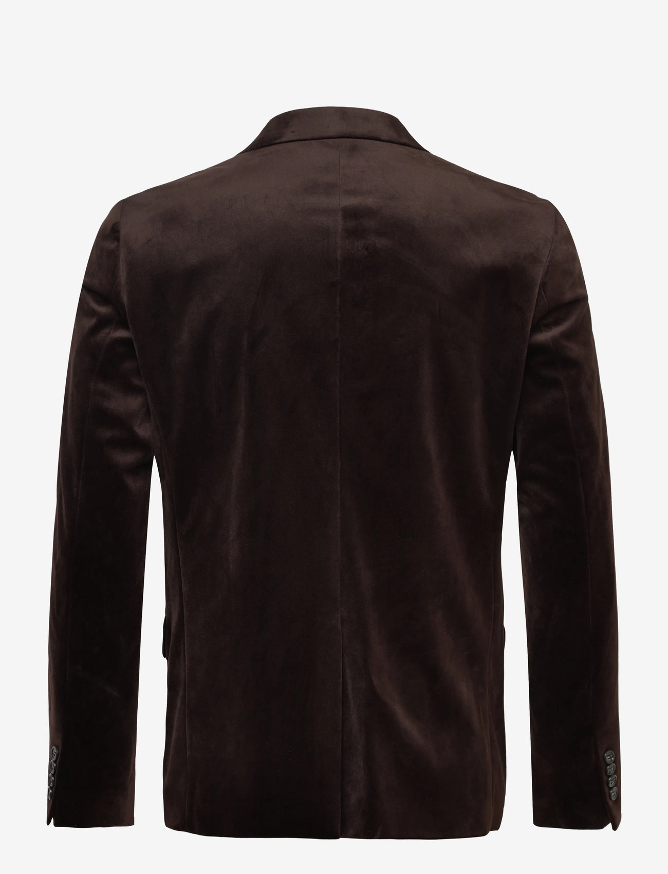 Lindbergh - Velvet blazer - enkelknäppta kavajer - brown - 2