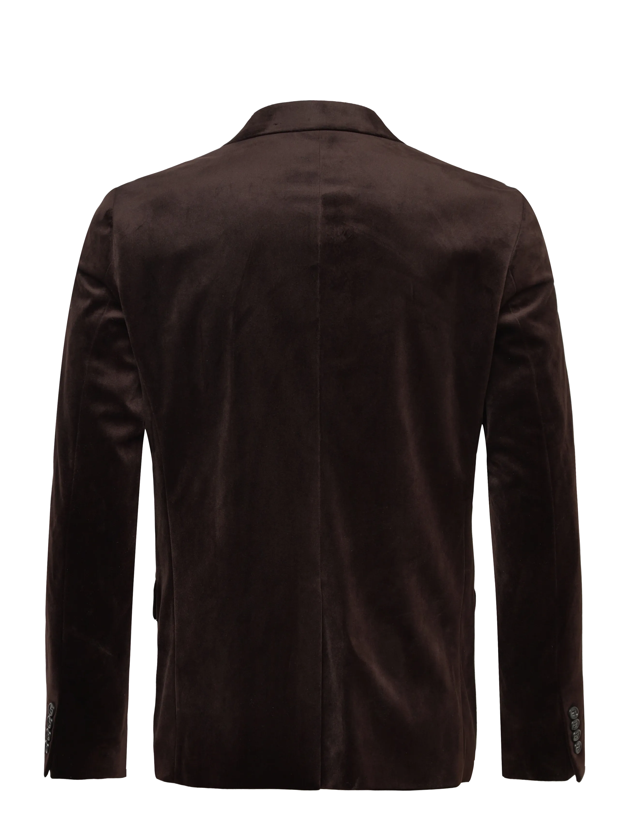 Lindbergh - Velvet blazer - enkeltradede blazere - brown - 2