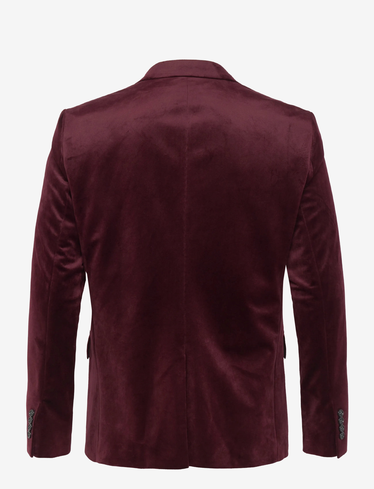 Lindbergh - Velvet blazer - enkelknäppta kavajer - burgundy - 2