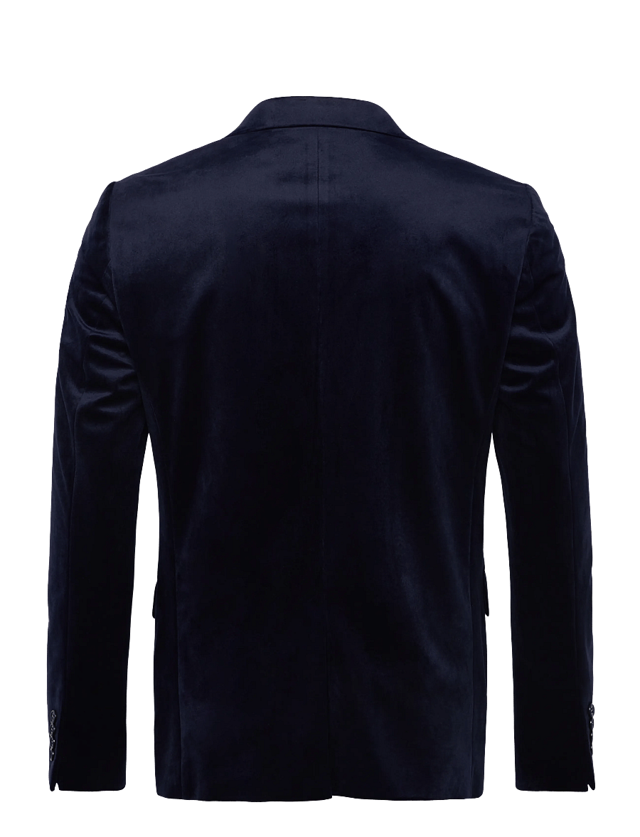 Lindbergh - Velvet blazer - einreiher - dk blue - 2