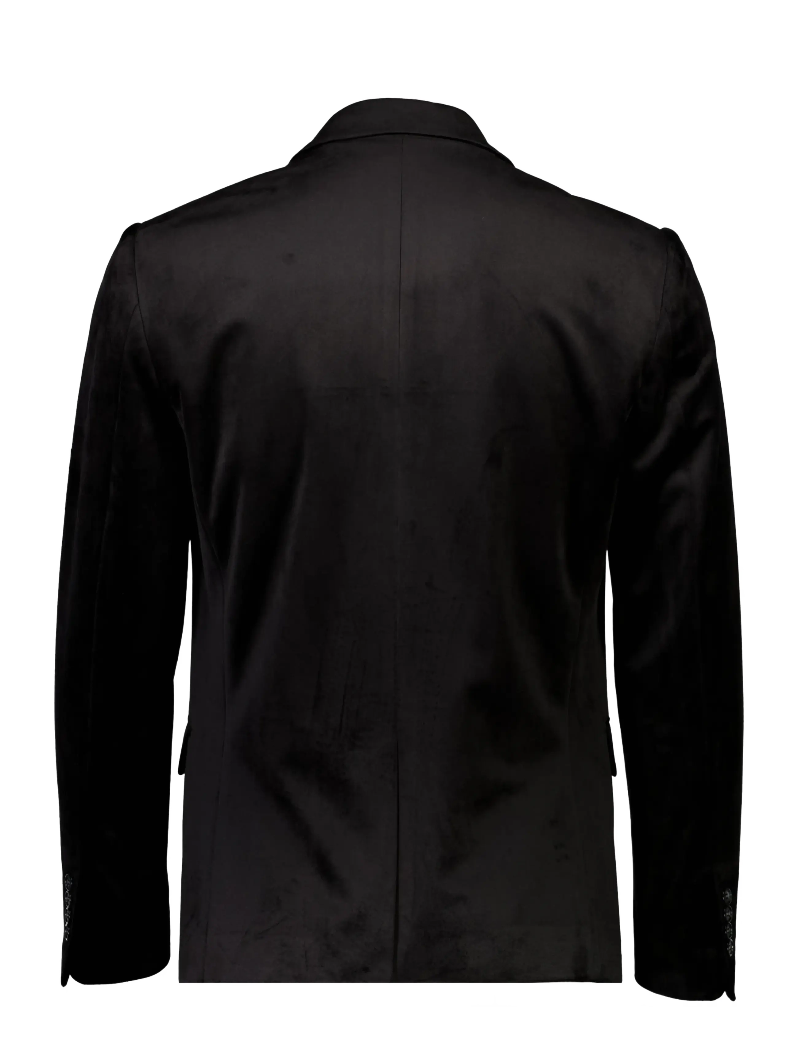 Lindbergh - Velvet blazer - enkelknäppta kavajer - black - 2