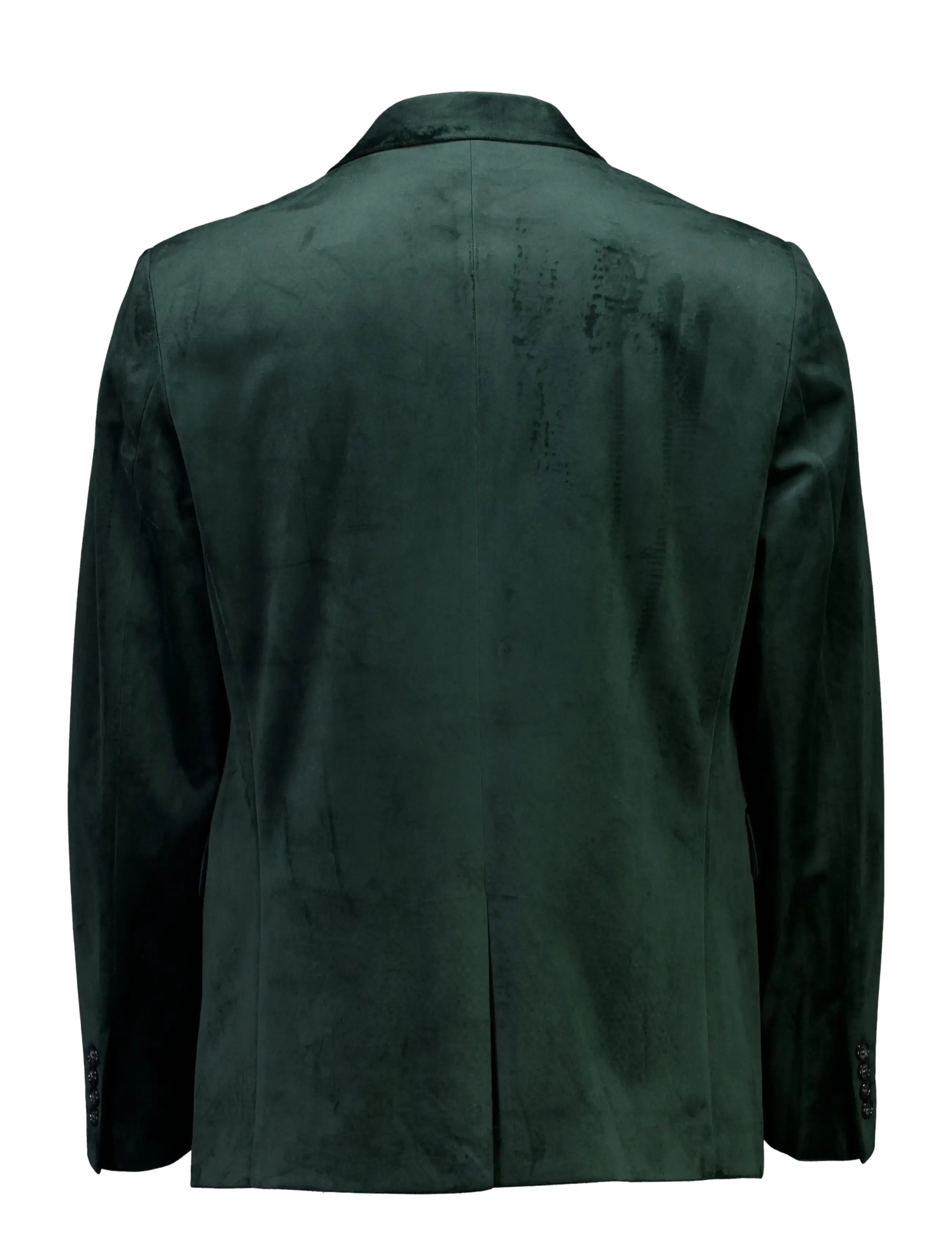 Lindbergh - Velvet blazer - enkelknäppta kavajer - dk green - 2