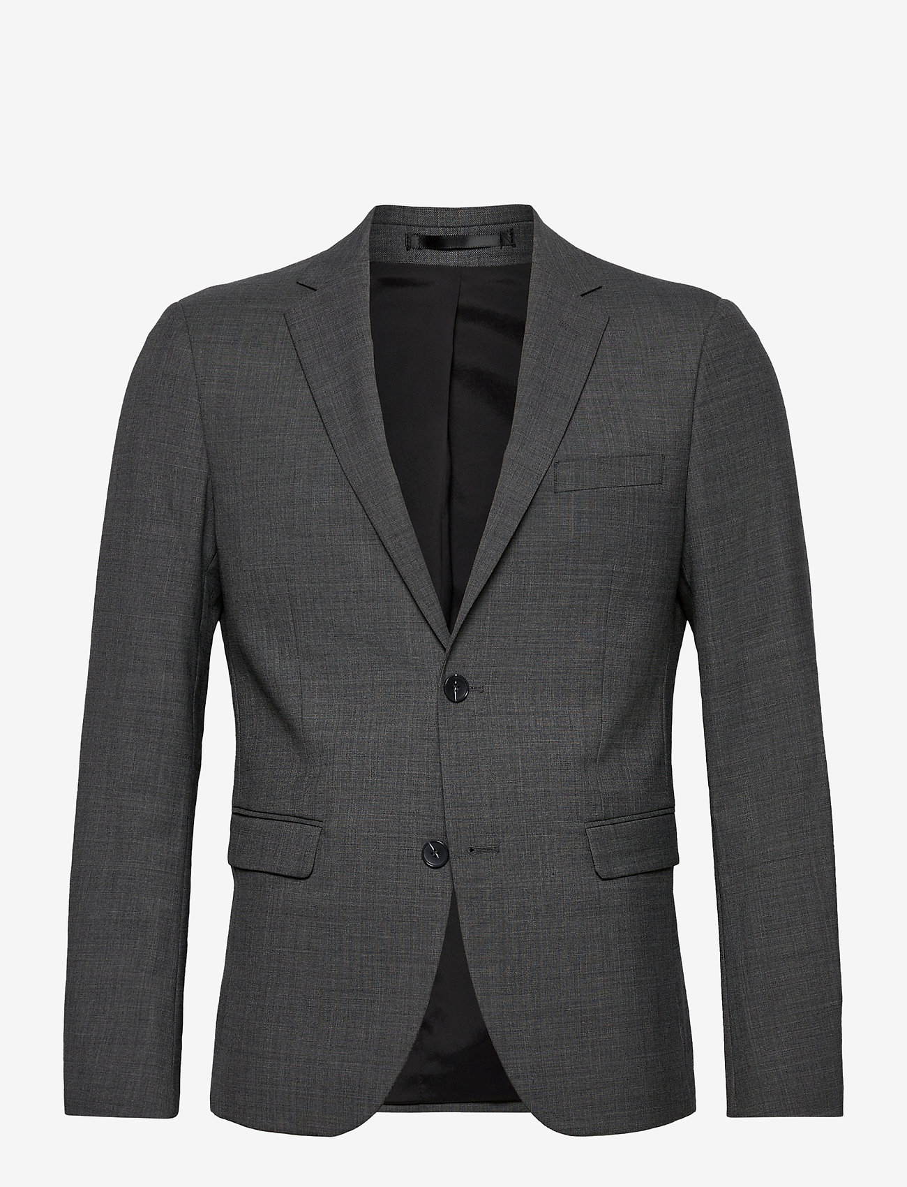 Lindbergh - Superflex blazer - enkeltradede blazere - dk grey mel - 0
