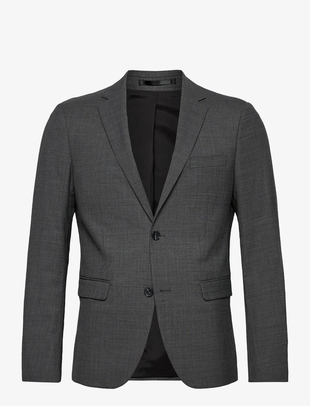 Lindbergh - Superflex blazer - enkeltradede blazere - dk grey mel - 1