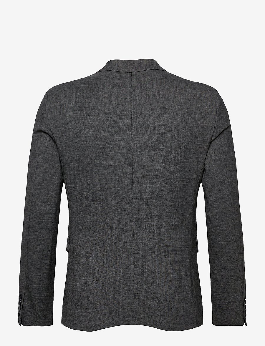 Lindbergh - Superflex blazer - vienaeiliai švarkai - dk grey mel - 2