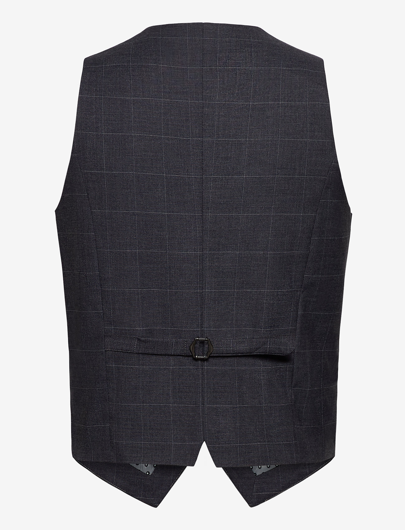 Lindbergh - Checked waist coat - grey check - 1