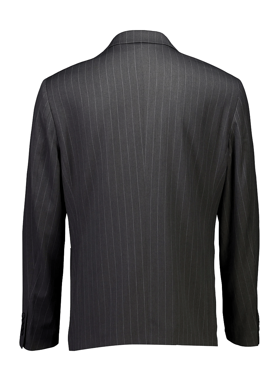 Lindbergh - Striped relaxed blazer - dk grey mel - 2
