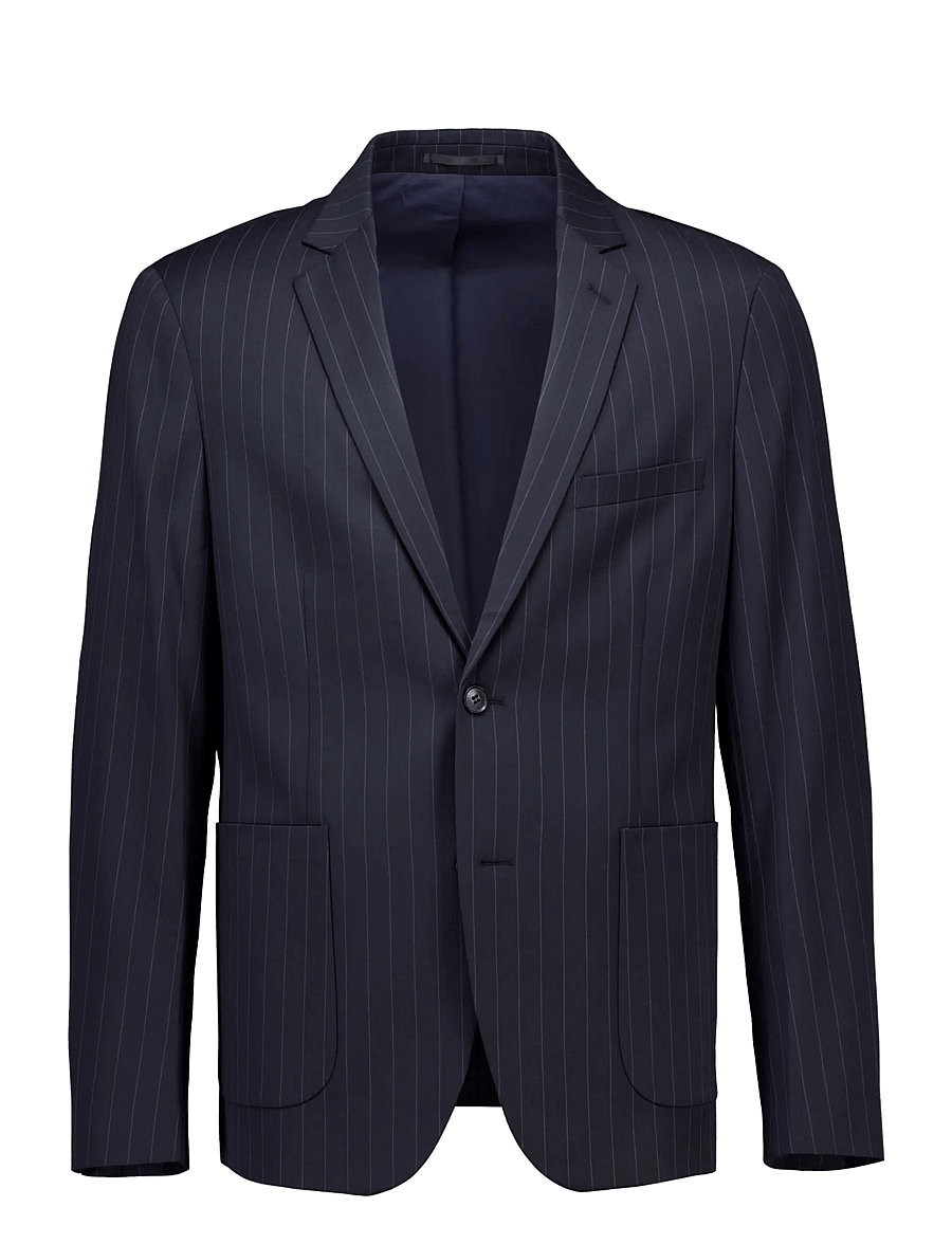 Lindbergh - Striped relaxed blazer - navy - 1