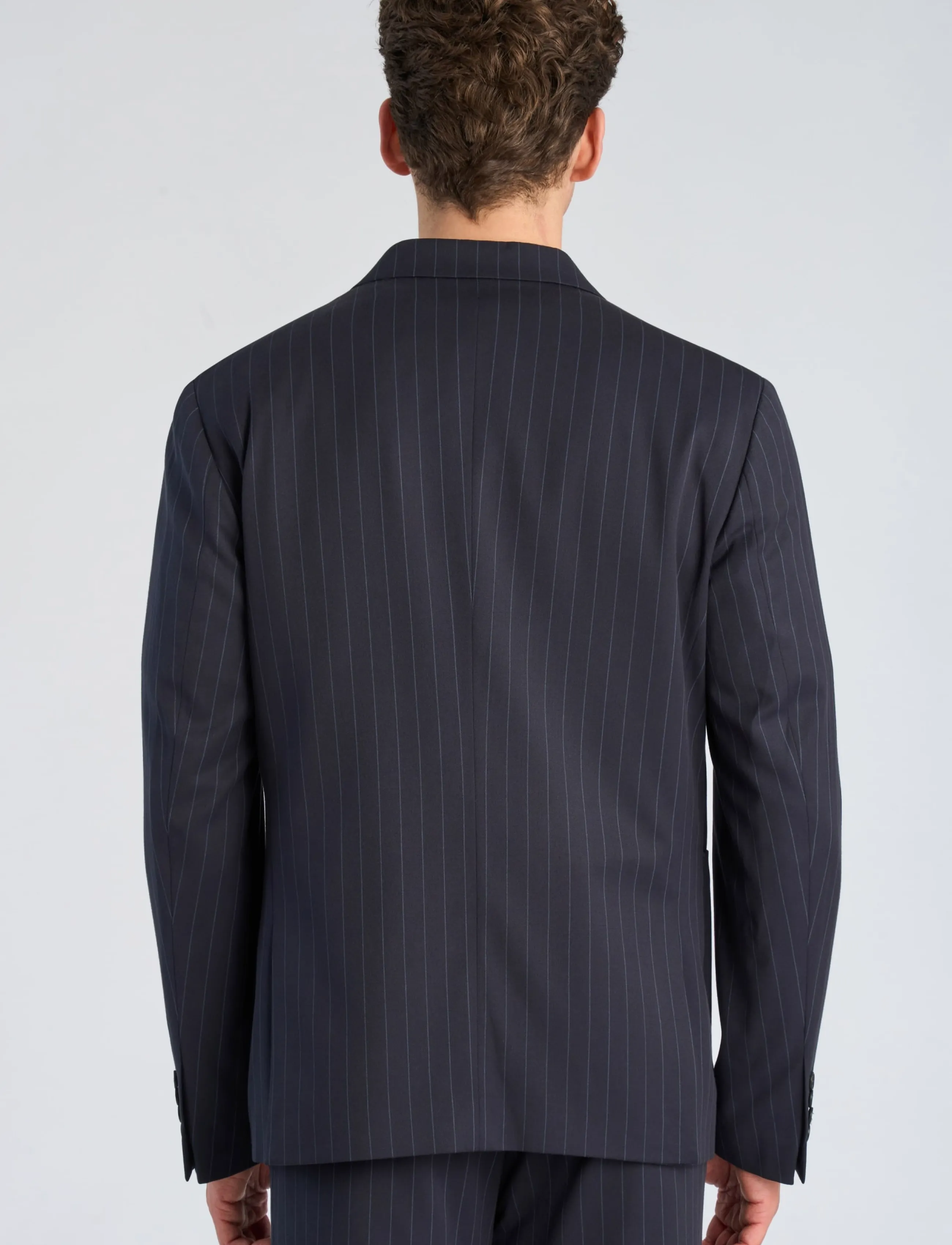 Lindbergh - Striped relaxed blazer - navy - 4
