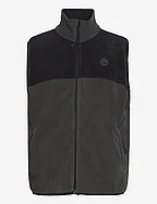 Color block fleece vest - DK ARMY