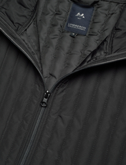 Lindbergh - Vertical quilted waistcoat - vests - black - 2