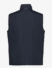 Lindbergh - Vertical quilted waistcoat - vests - navy - 1