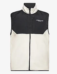 Lindbergh - Contrast fleece waistcoat - vester - cream white - 0