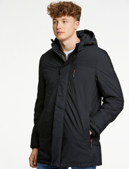 Lindbergh - Hooded parka jacket - vinterjakker - black - 2