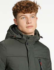 Lindbergh - Hooded parka jacket - winter jackets - dk army - 6