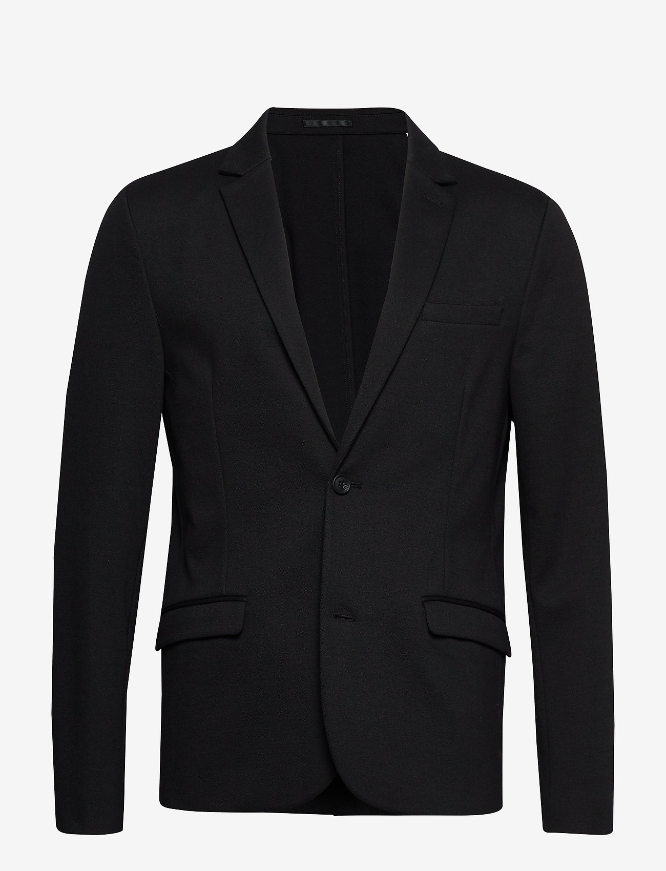 Lindbergh - Superflex knitted blazer - dobbeltspente blazere - black - 0