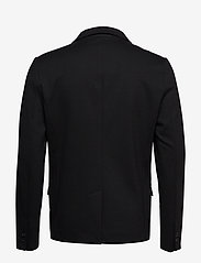 Lindbergh - Superflex knitted blazer - kahehe rinnatisega pintsakud - black - 1