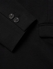 Lindbergh - Superflex knitted blazer - kahehe rinnatisega pintsakud - black - 3