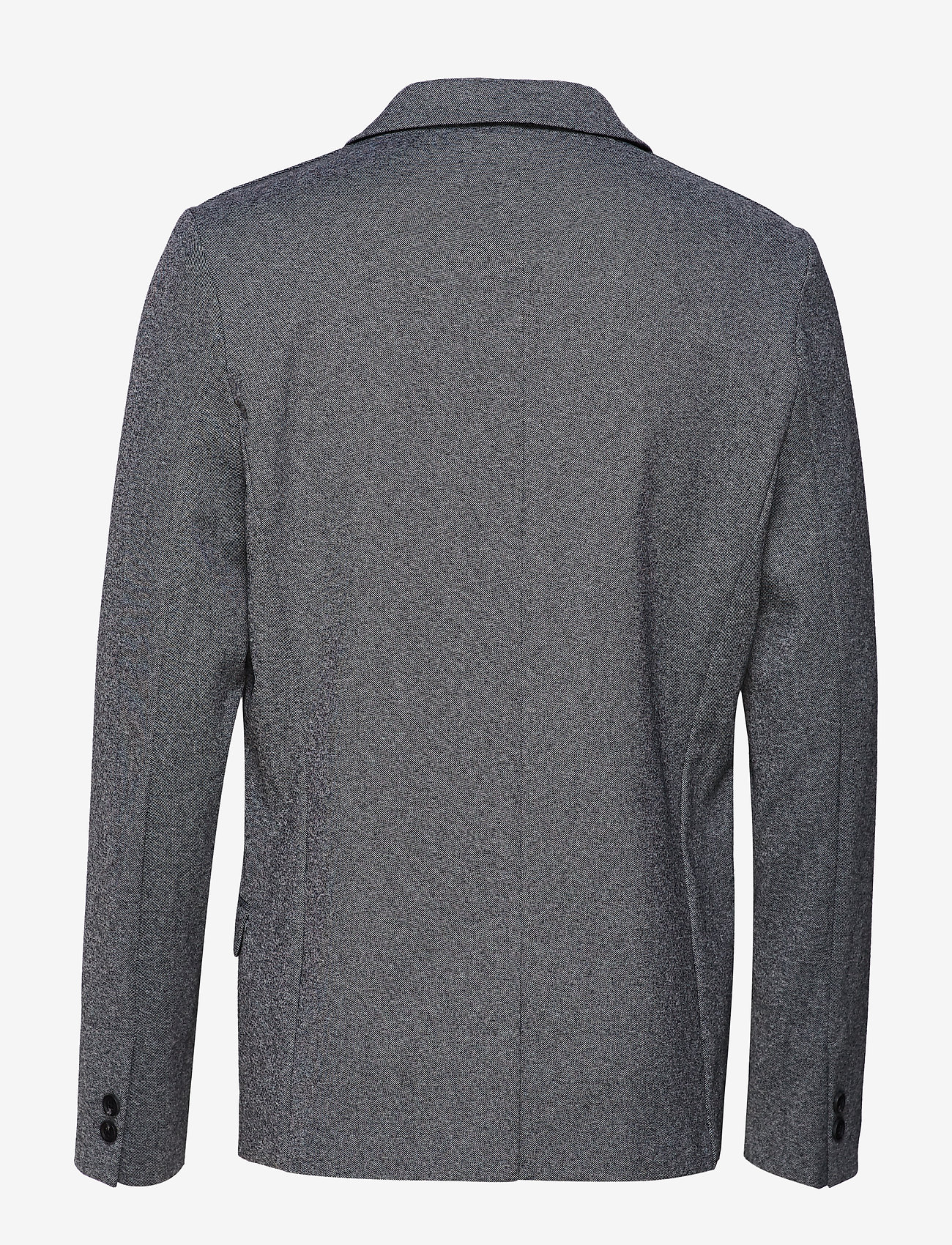 Lindbergh - Superflex knitted blazer - kahehe rinnatisega pintsakud - grey mix - 1