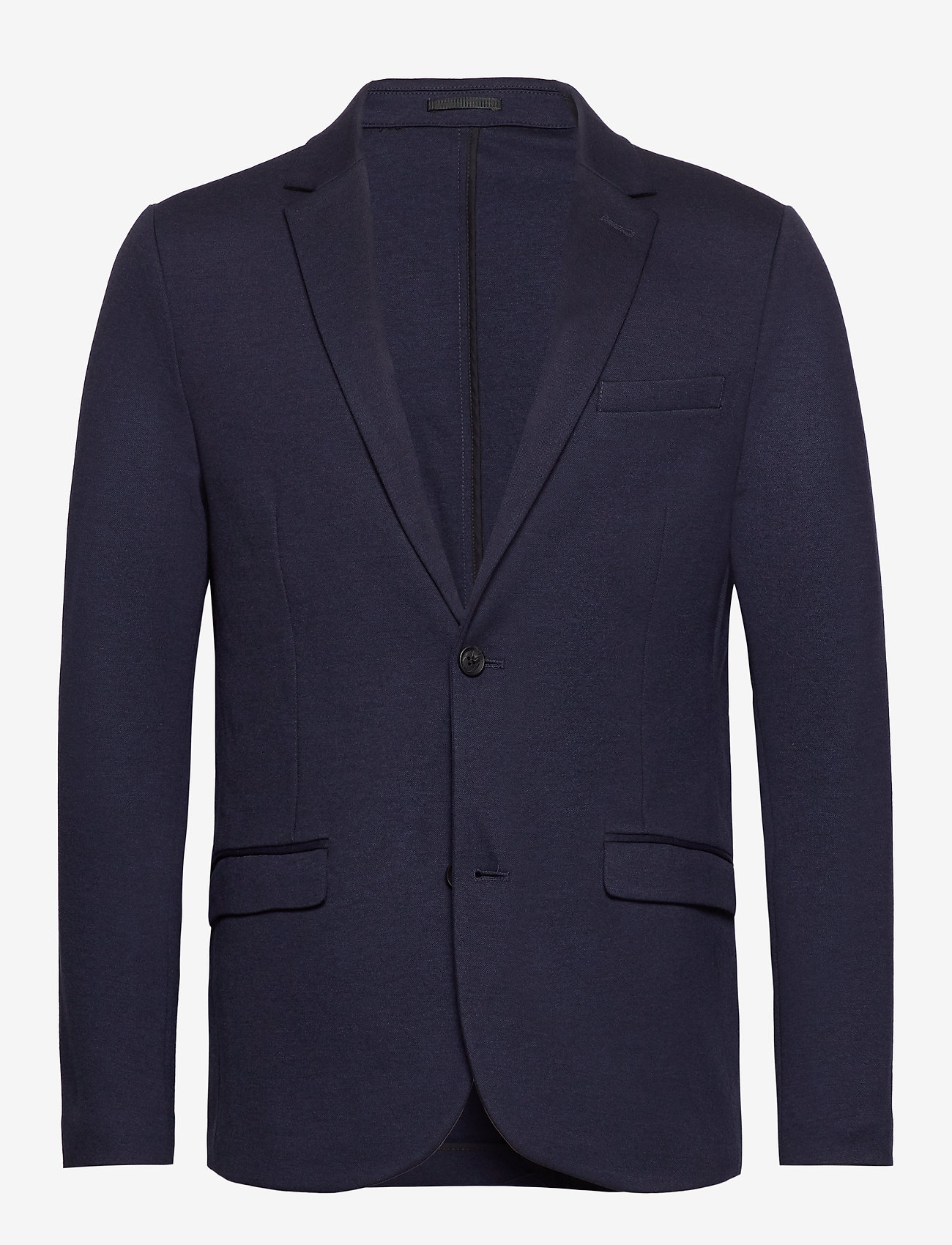 Lindbergh - Superflex knitted blazer - enkeltradede blazere - navy mix - 1