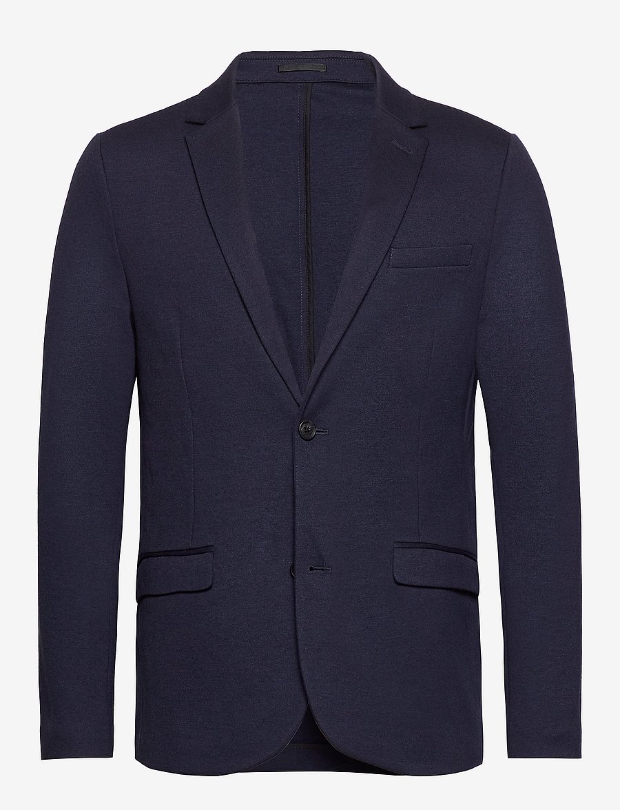 Lindbergh - Superflex knitted blazer - einreiher - navy mix - 1