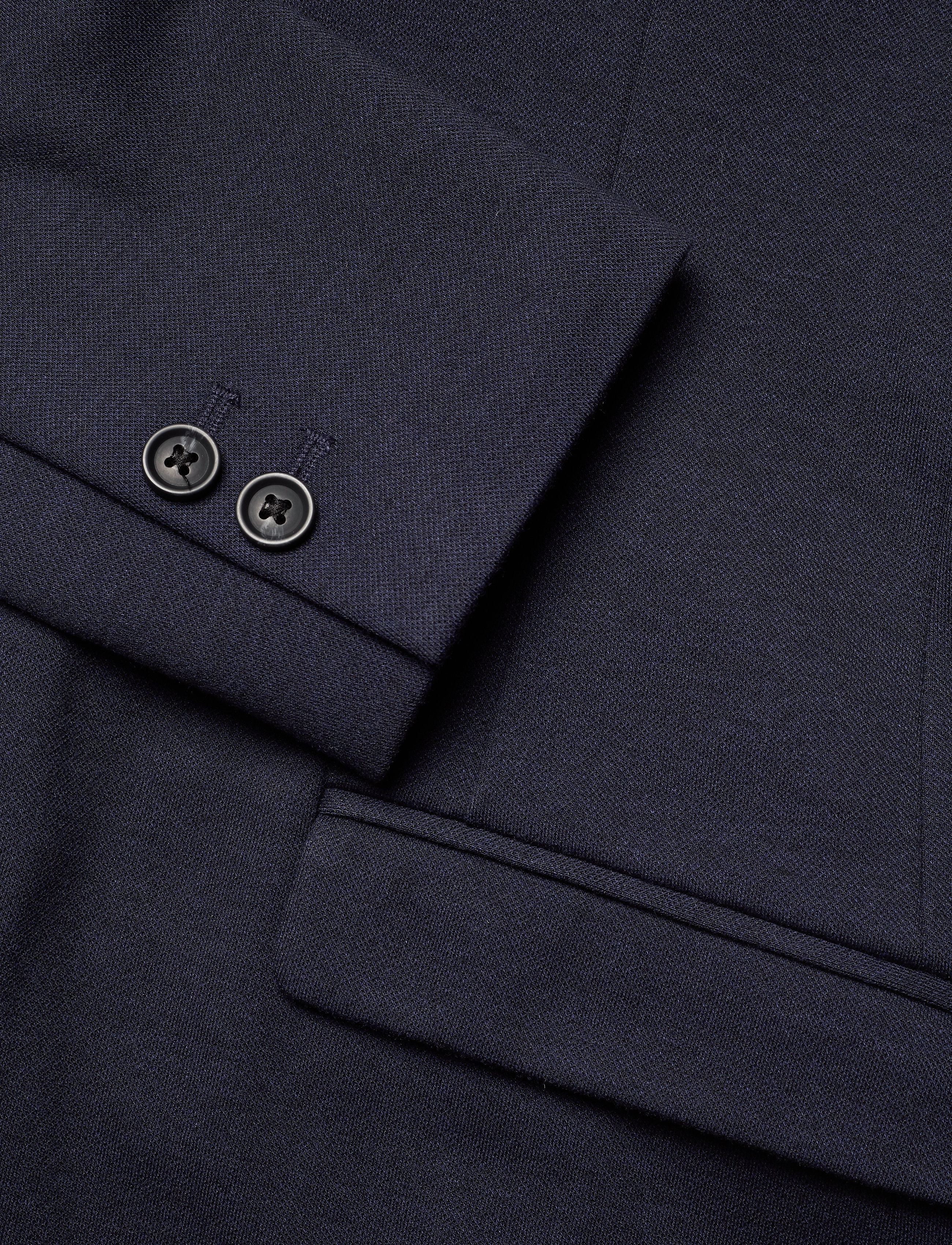 Lindbergh - Superflex knitted blazer - single breasted blazers - navy mix - 4