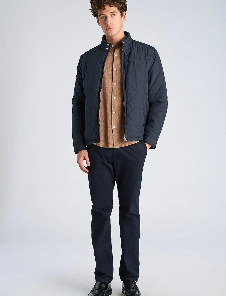 Lindbergh - Classic quilted jacket - fall jackets - dk navy - 0