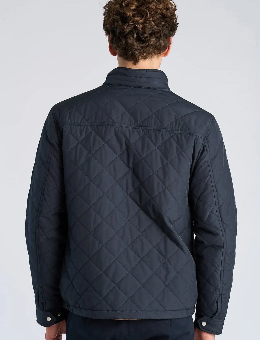 Lindbergh - Classic quilted jacket - fall jackets - dk navy - 5