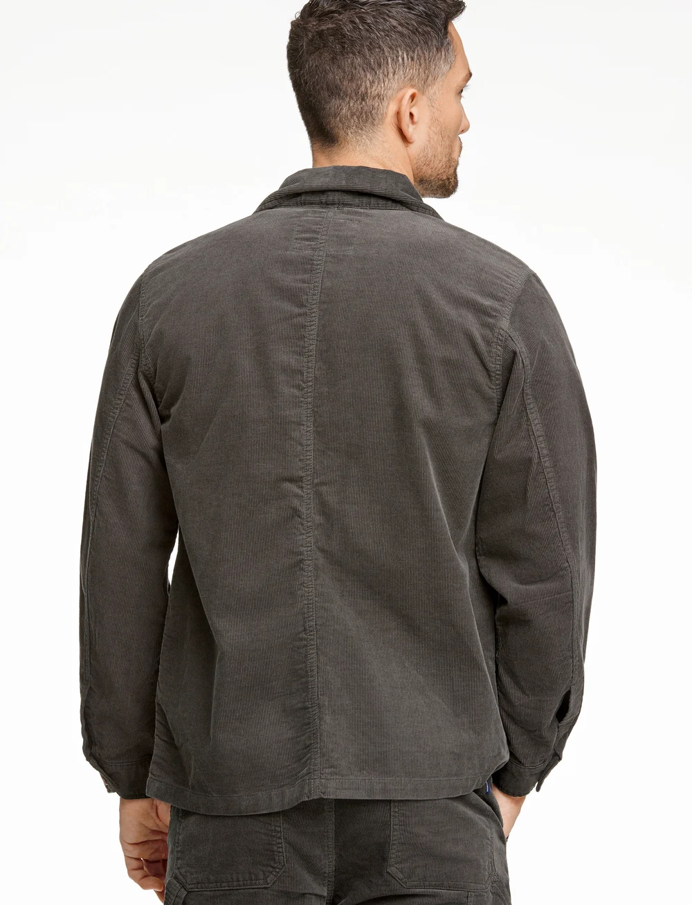 Lindbergh - Zip through corduroy overshirt - full zip tröjor - dk army - 3