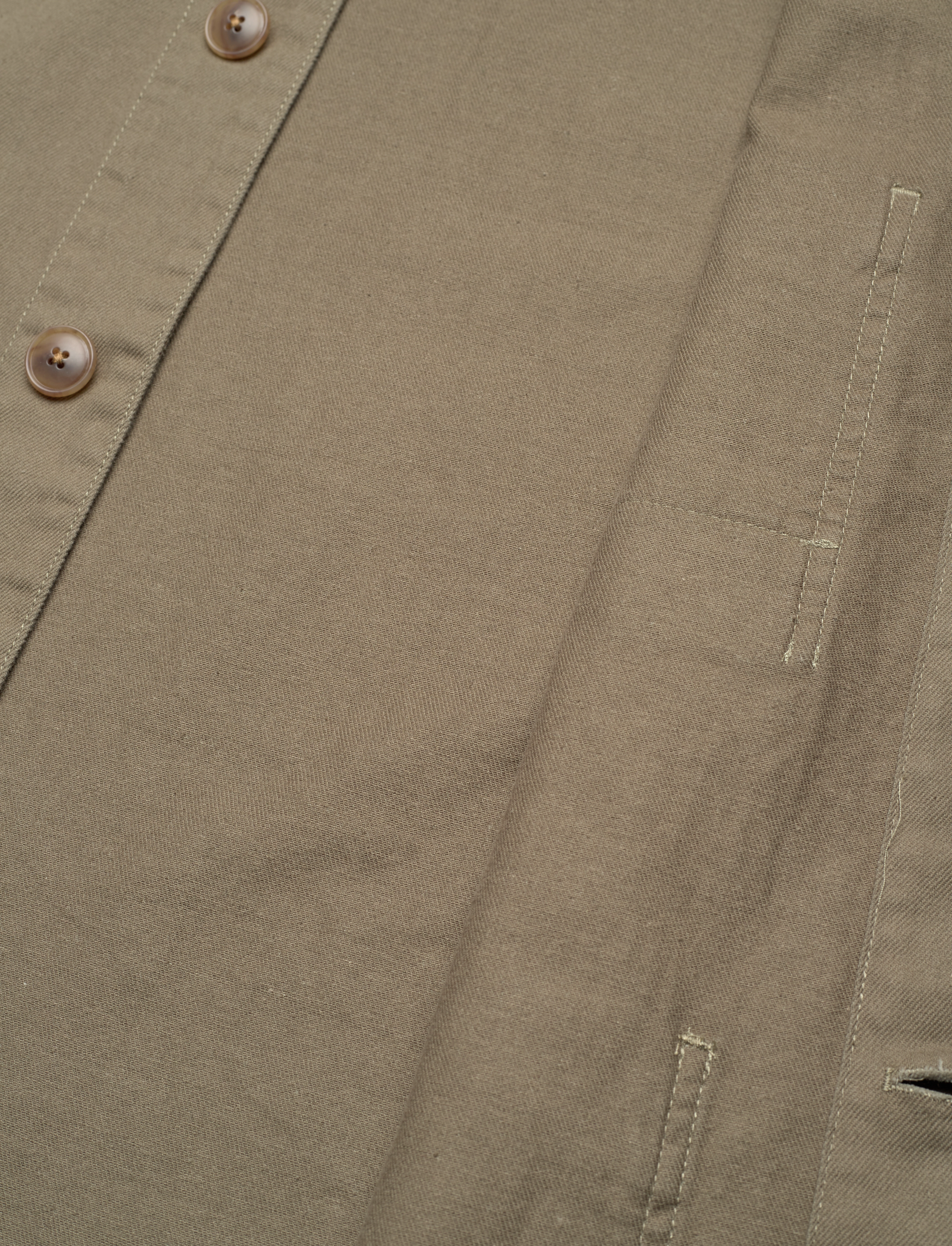 Lindbergh - Linen blend overshirt - mænd - dk dusty olive - 4