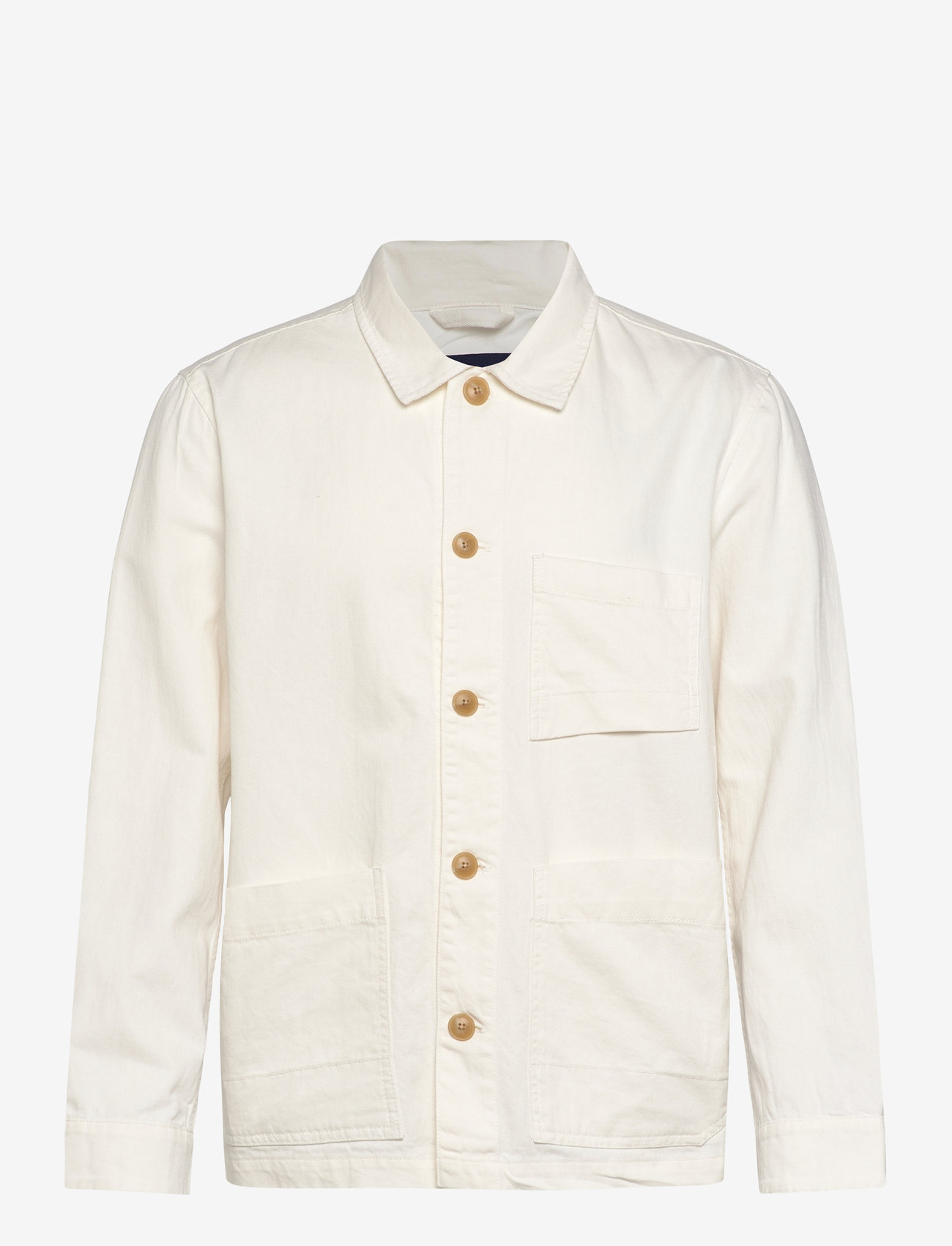 Lindbergh - Linen blend overshirt - kollektioner - off white - 0