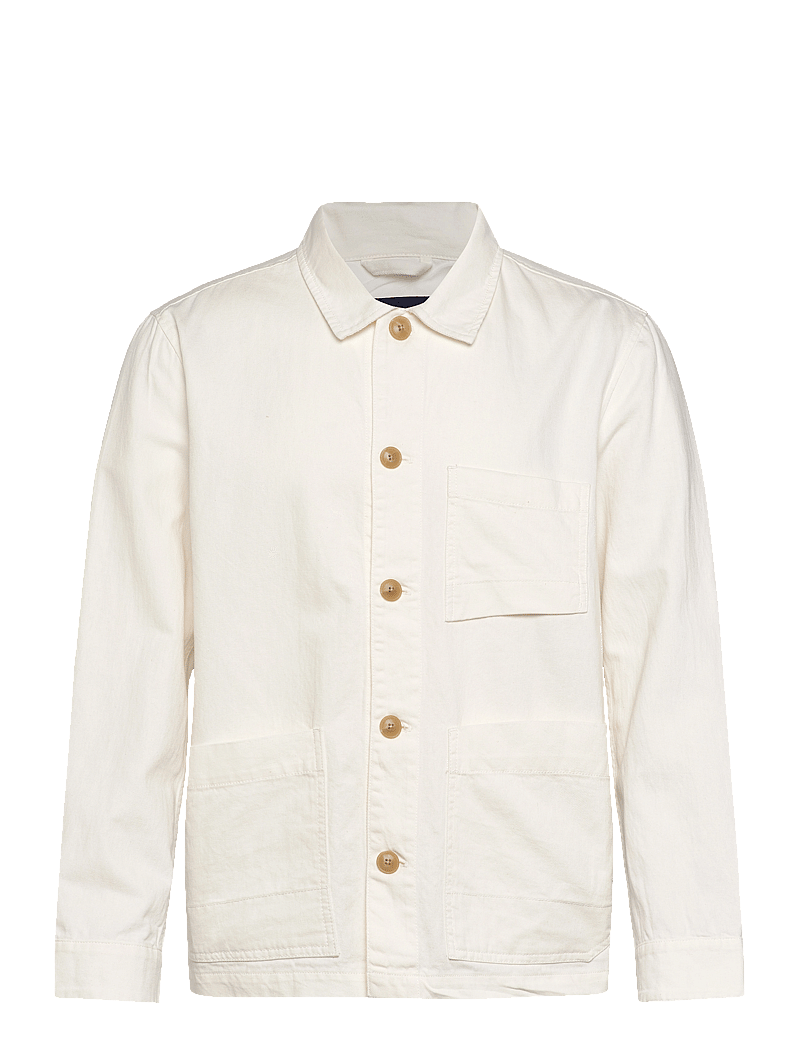 Lindbergh - Linen blend overshirt - kollektioner - off white - 0