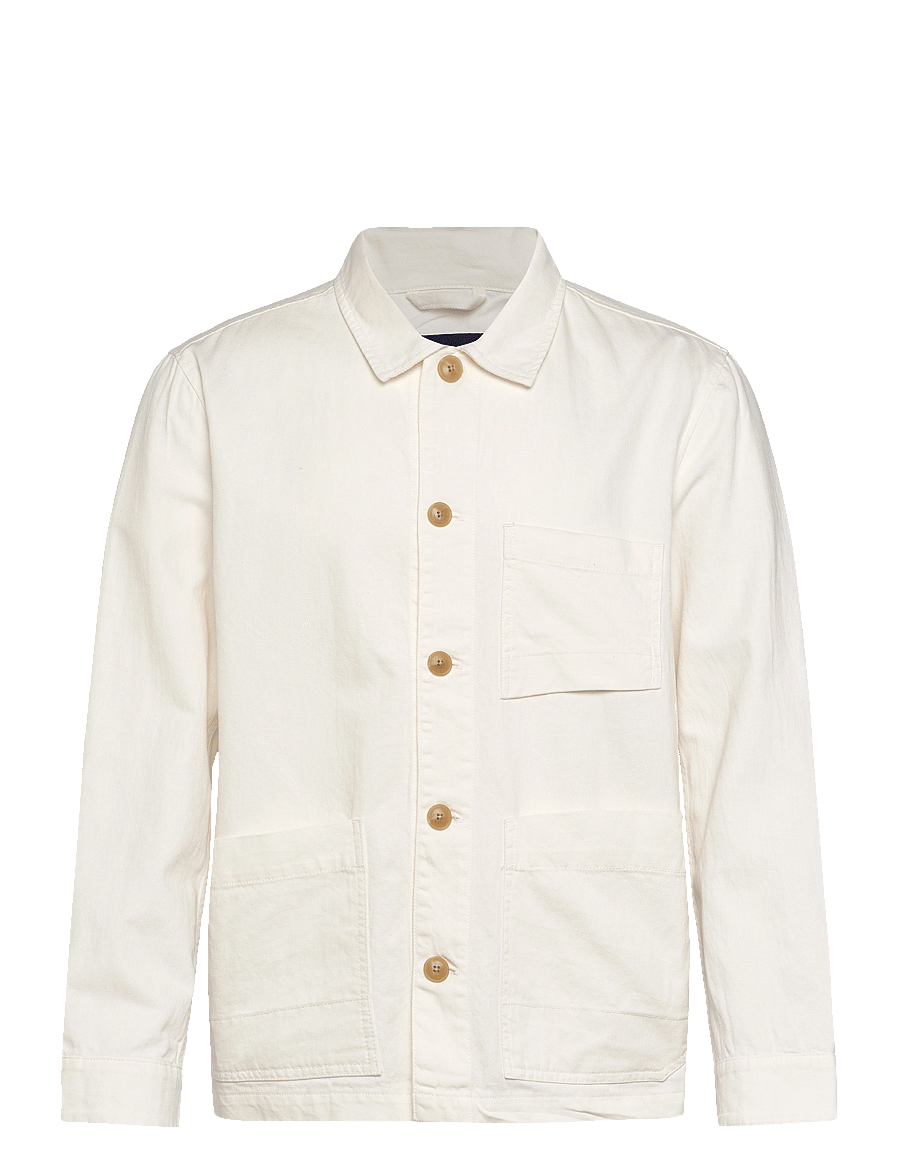 Lindbergh - Linen blend overshirt - off white - 0