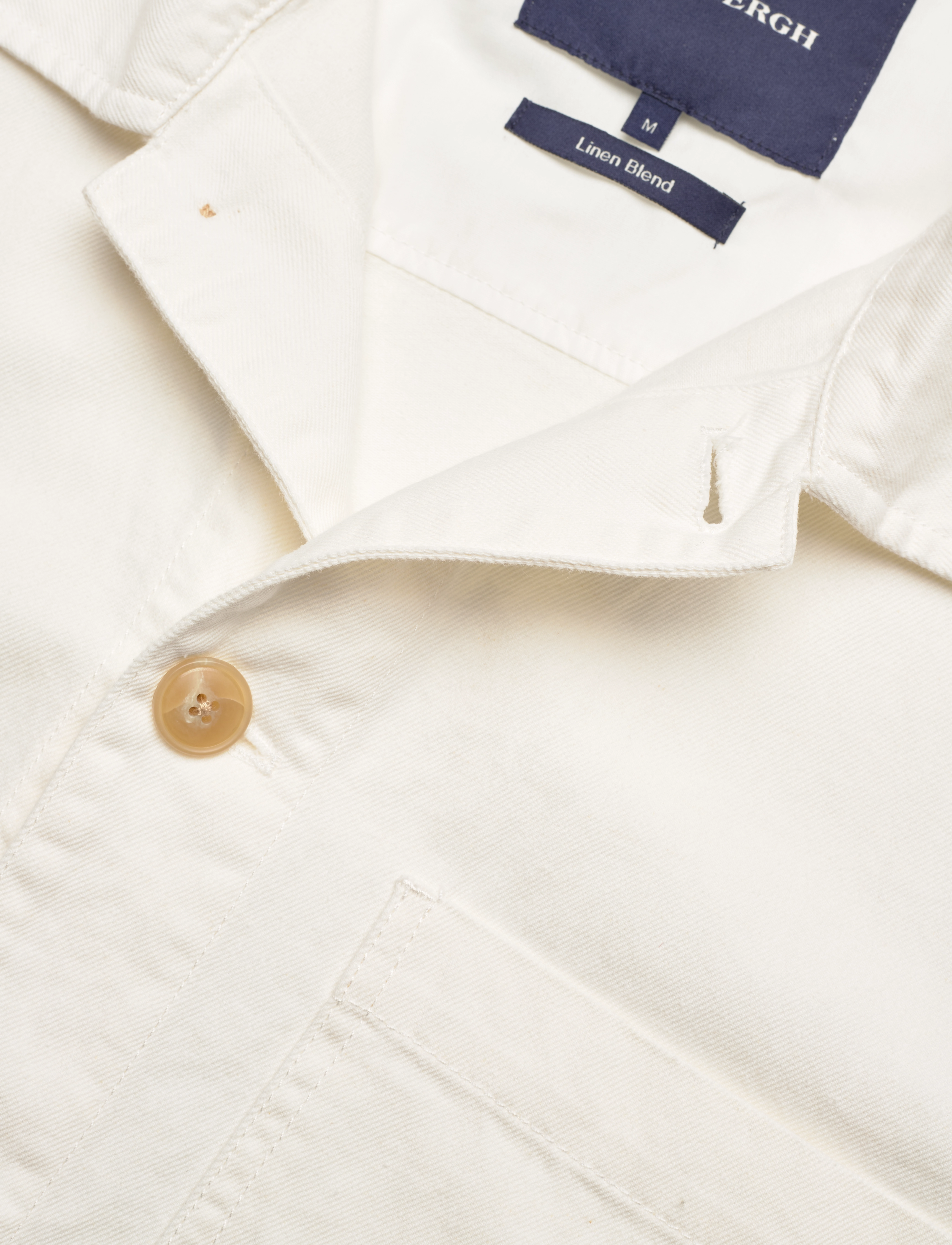 Lindbergh - Linen blend overshirt - off white - 2