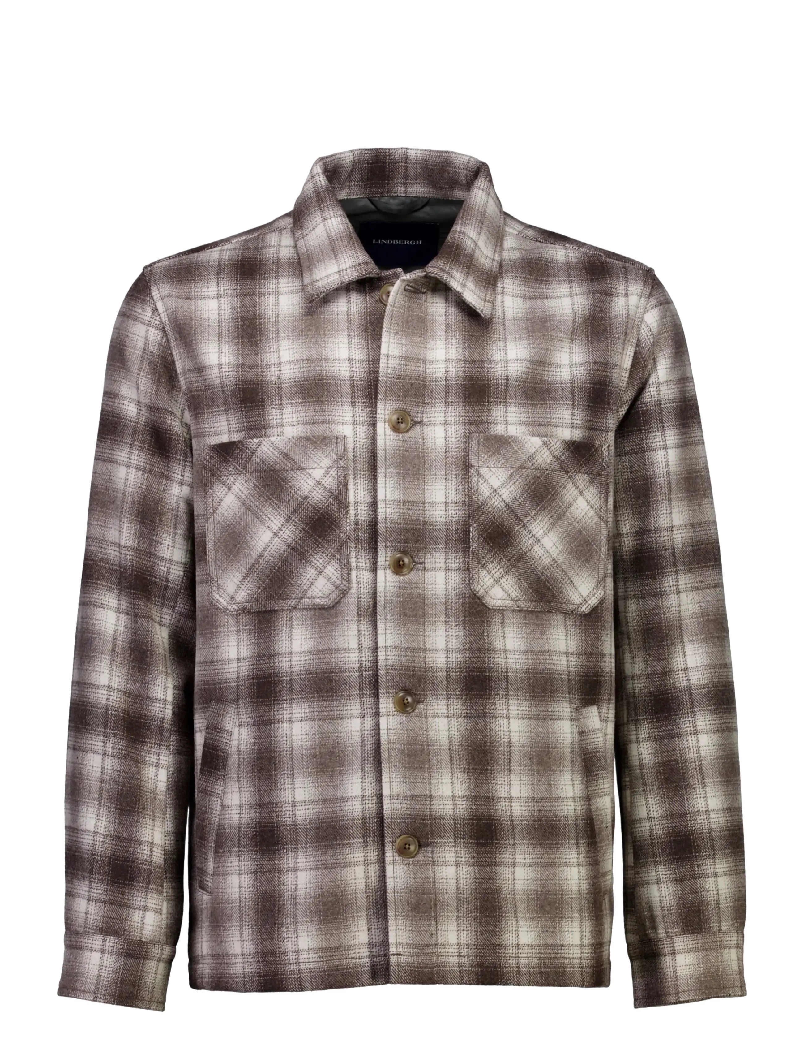 Lindbergh - Wool blend overshirt - jackor - dk sand - 1