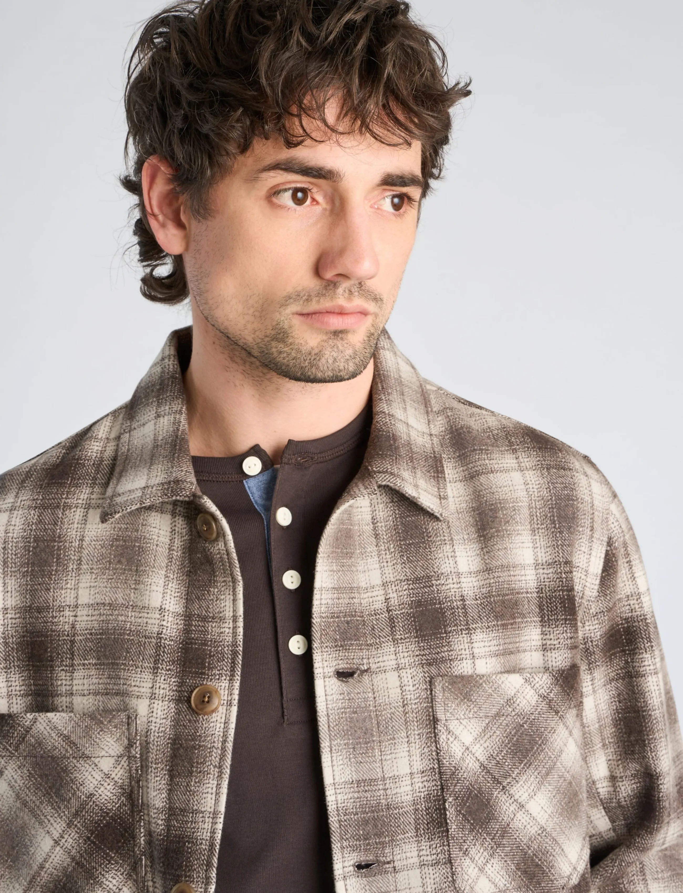 Lindbergh - Wool blend overshirt - jackor - dk sand - 5